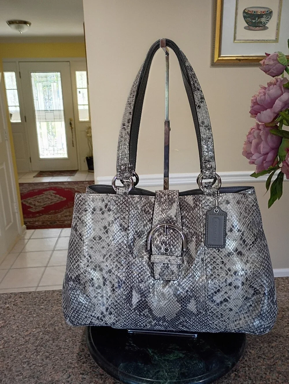 NWT Coach Soho Python Embossed Carryall